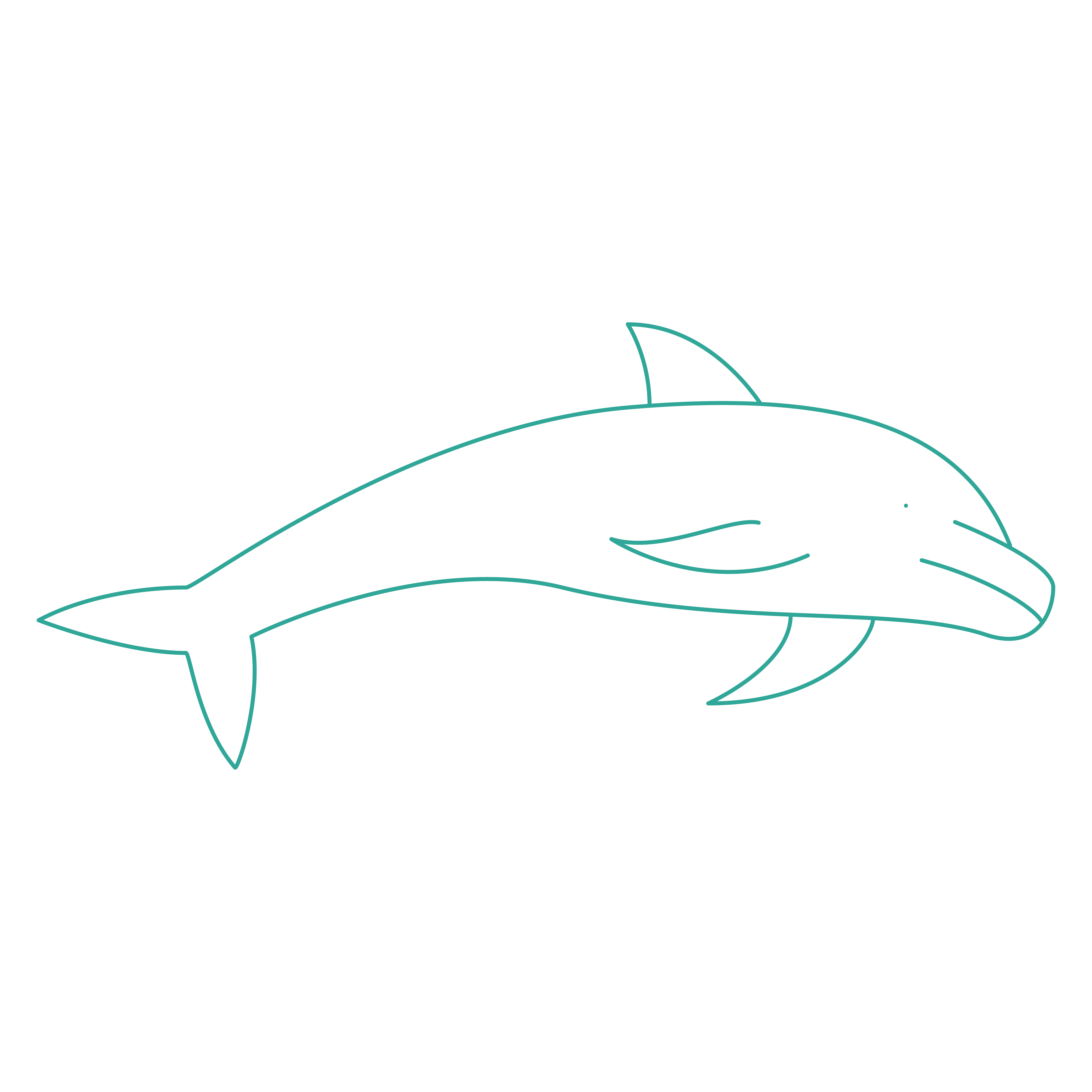 简笔海豚图片素材免费下载 - 觅知网